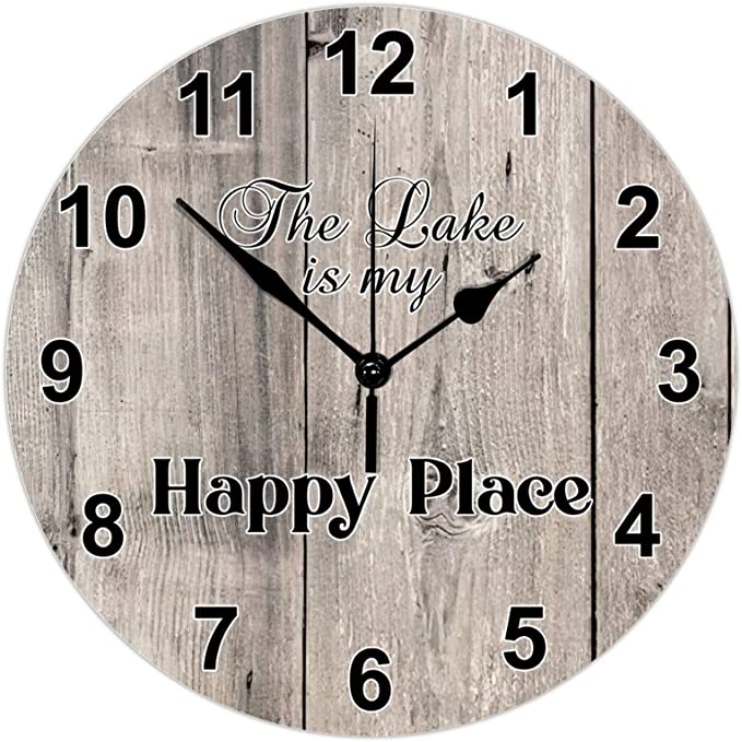 10inch Manufacturer Factory Price Cheap Wooden Wall Clocks Silent Number Quartz Decorative Home Bedroom Hanging Watch