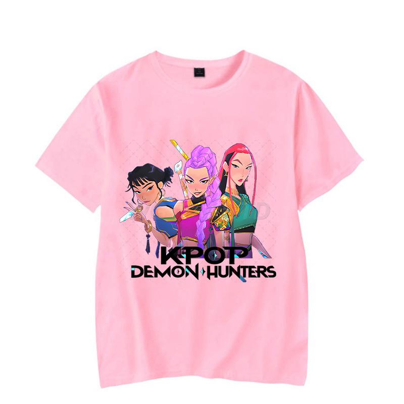 Anime Mode KPop Dämonenjäger Sommer Tops Rumi T-Shirt für Männer Frauen Perfektes Geschenk für Fans Neue koreanische Ulzzang T-Shirts