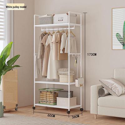 Elegant Multifunctional Coat Rack with Wheels - Japanese and Korean Style