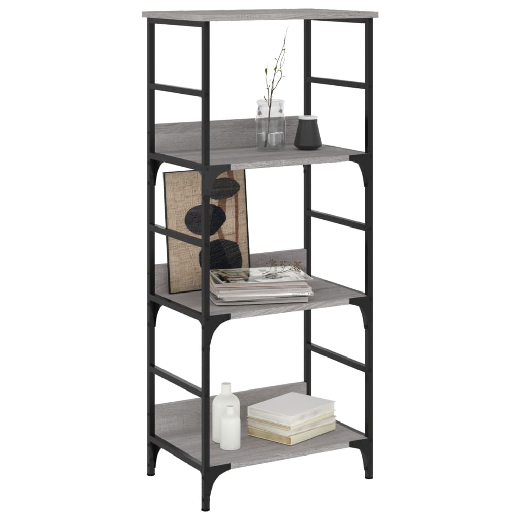 Bookshelf Gray Sonoma 50x33x117.5 cm Particleboard
