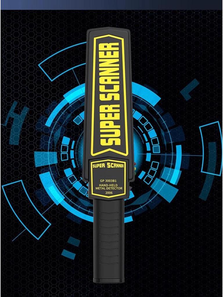 Handgehaltener Hochpräzisions-Metalldetektor Sicherheits-Scanner-Stick mit Infrarot-Erkennung für Flughäfen