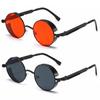 Occhiali da sole Steampunk in metallo Uomo Donna Occhiali rotondi moda Designer di marca Occhiali da sole vintage Oculos De Sol di alta qualità