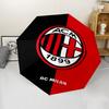 AC Milan Theme Automatic Umbrella, Lightweight & Portable, 8 Rib, Perfect for Outdoor Travel, Birthdays, Christmas, Gifts.