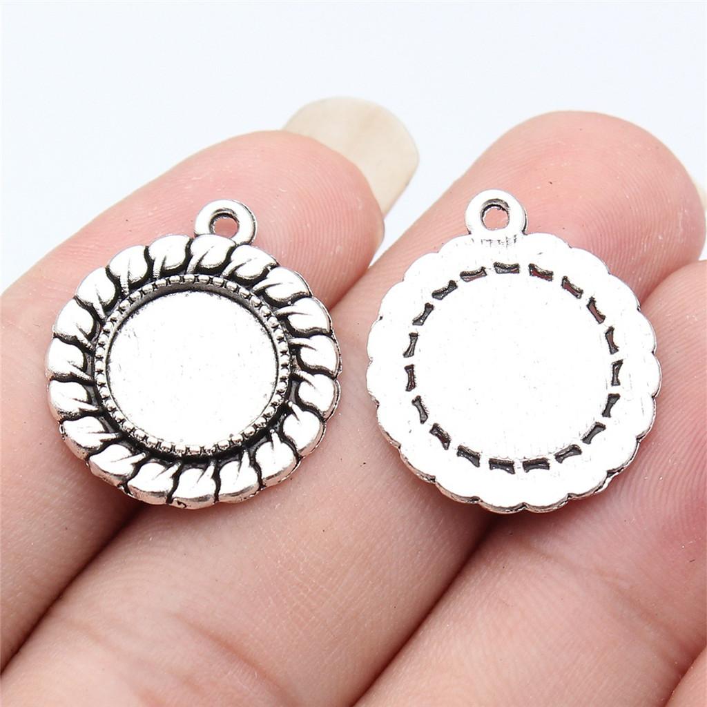 Accessories Parts Fit Round 8-15Mm Glass Cabochon Base Setting Tray Wedding Jewelry Findings QA016