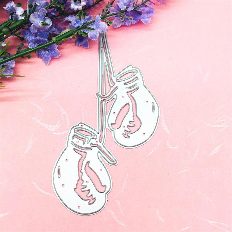 Boxing Two Gloves Scrapbooking Metal Cutting Dies Stencils For Diy Album Paper Card Decor