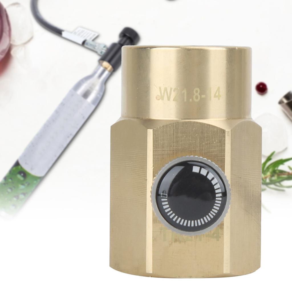 Mini Brass Filling G1-2 to W21.8-14 Soda Water Valve Adapter for SodaStream