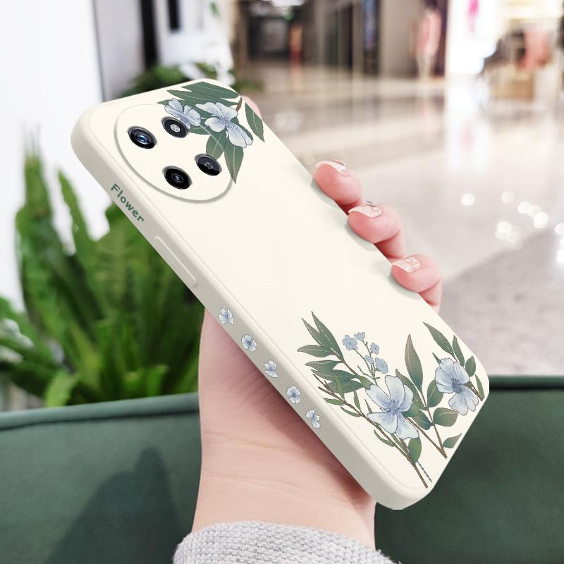 Encounter Flowers Phone Case For OPPO Realme  12 11 10 9 9i 8 8i 7 Pro Plus C35 C21Y C25Y C25 4G 5G Liquid Silicone Cover