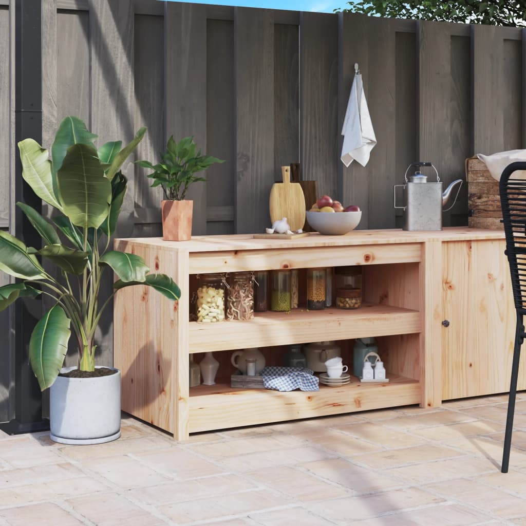 Outdoor Kitchen Cabinet MEPPEL 106 x 55 x 64 cm Solid Pine Wood