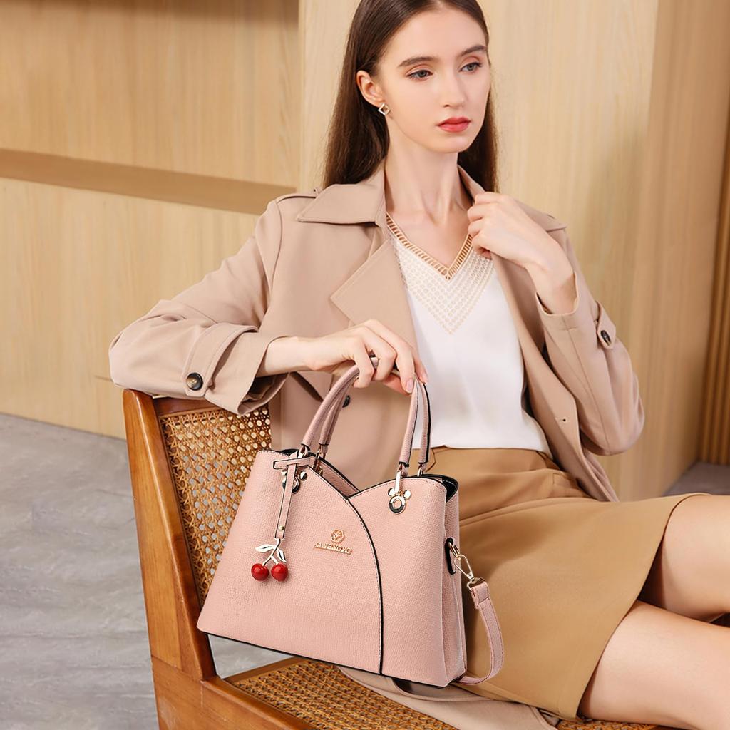 Large Shoulder with Detachable Bottom Solid Perfect for Graduations and Entrance Ceremonies NICOLE&DORIS Women's Handbag, Three-Layer Design,