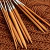 Bamboo & Stainless Steel Circular Knitting Needles Set for Wool Scarves & Cuffs