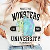 Aquarell Disney Monsters University Est 2013 T-Shirt, Disney Mike und Sully T-Shirt, Monster AG T-Shirt, Disneyland Familien passende T-Shirts