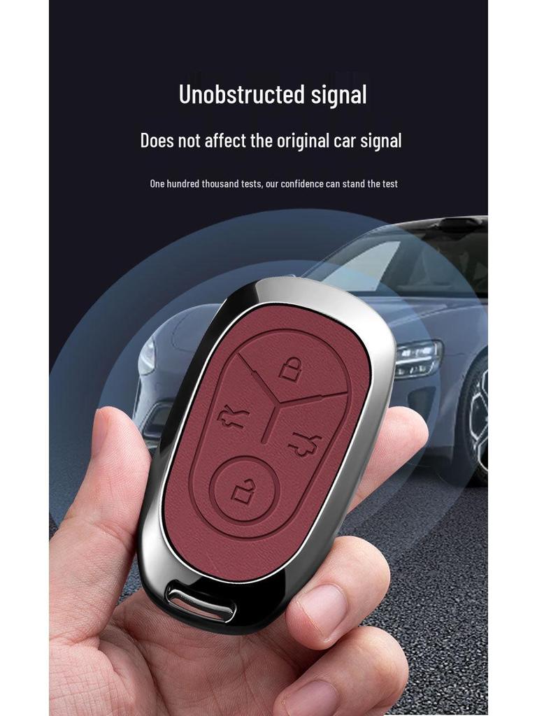 Proton e.MAS 5-Key Metal Case with Buckle: High-End Remote Control Protective Pouch and Chain for Men