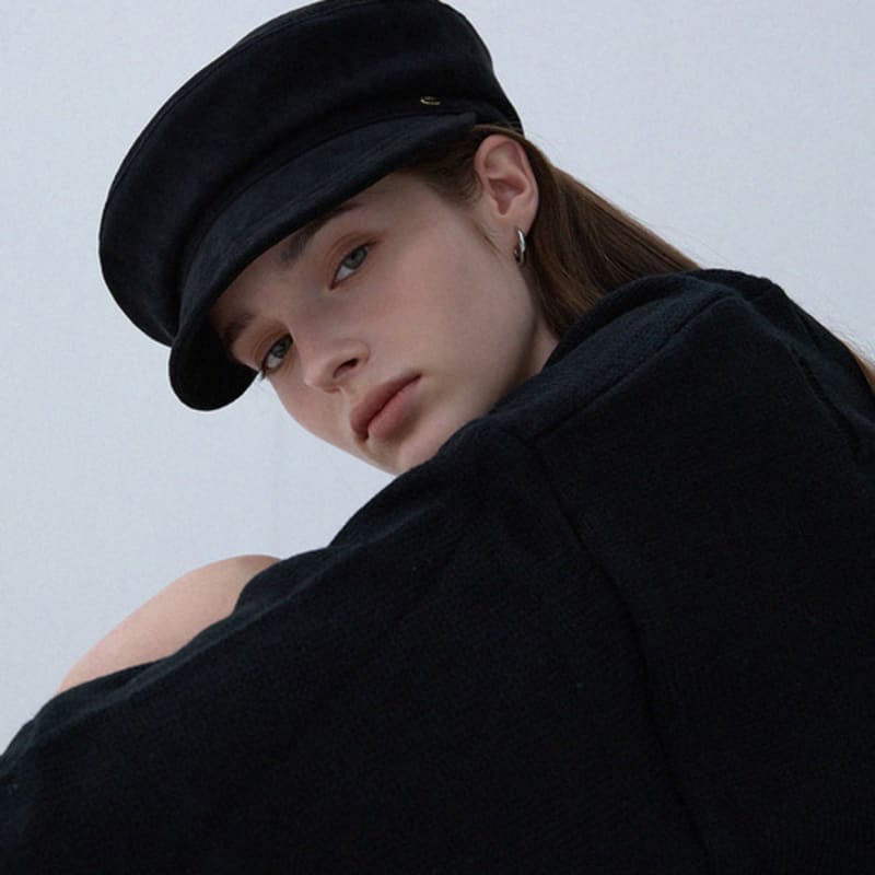 Marchen Suede Sailors Cap_2color