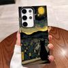Kot na dachu Wysokiej klasy Wykwintny Lekki Luksus Etui na Telefon Etui na Telefon dla Samsung Galaxy S26 S25 S24 S23 S22 S21 FE Ultra Plus