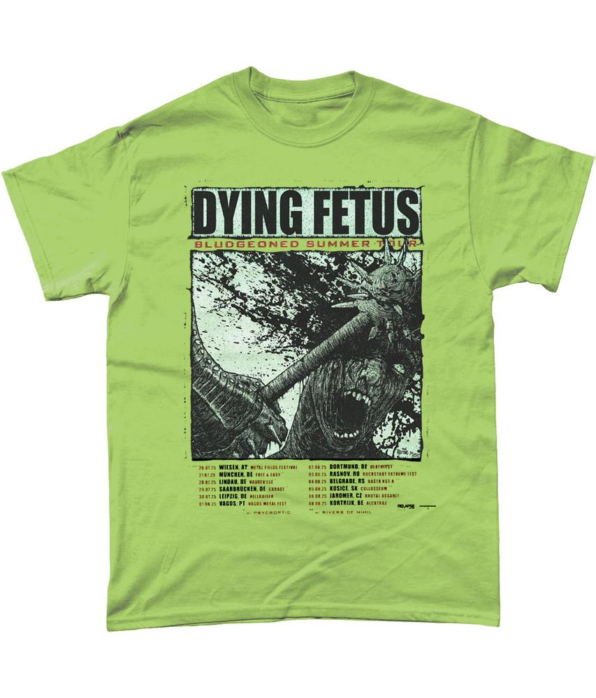 

NEW Dying Fetus Europe Summer Tour 2025 T Shirt Green Kiwi Gift For Fan HH443 Unisex T-Shirt Graphic Tee XXXXL