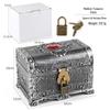 Pirate Medium Treasure Chest with Ruby Collectibles Antique Plastic Toy Storage