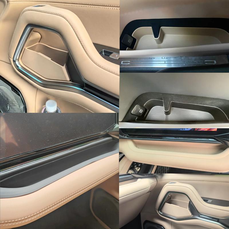 For BYD Leopard 8 Denza B8 2024+ Car Door Storage Box Modification Door Slot Silicone Storage Box Car Interior Part Accessories