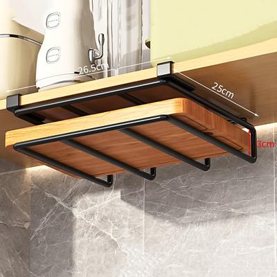 Prateleira Suspensa de Armazenamento Cozinha Organizador de Armazenamento Multifuncional Aço Inoxidável Decorações para Casa