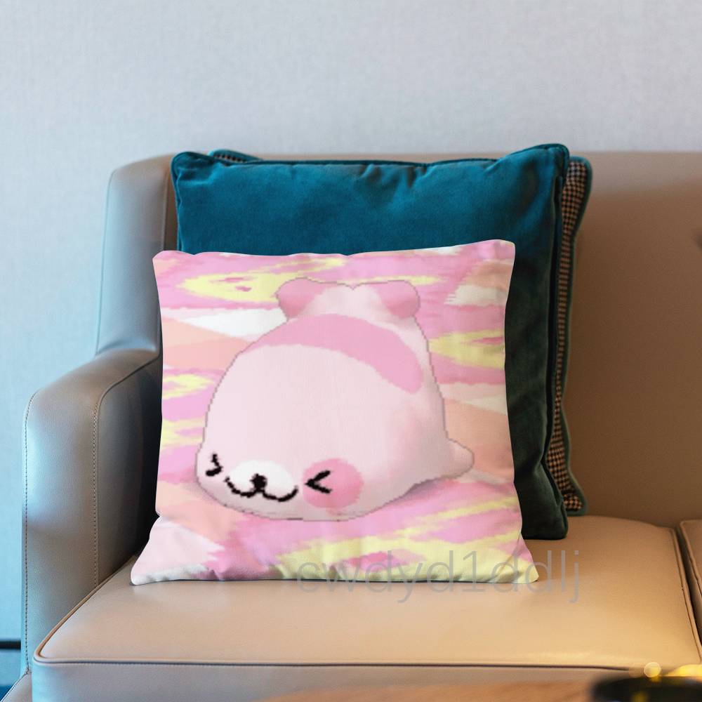 CUTE MMamegoma Seal Meme Pillowcases Cute Funny Pillow Case For Wedding Party Home Decor Comfy Pillow Cover