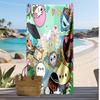 Toca boca world cartoon Stampato Asciugatura Rapida Telo da Spiaggia Super Assorbente Morbido Leggero Asciugamano da Bagno per Piscina Viaggi Estivi