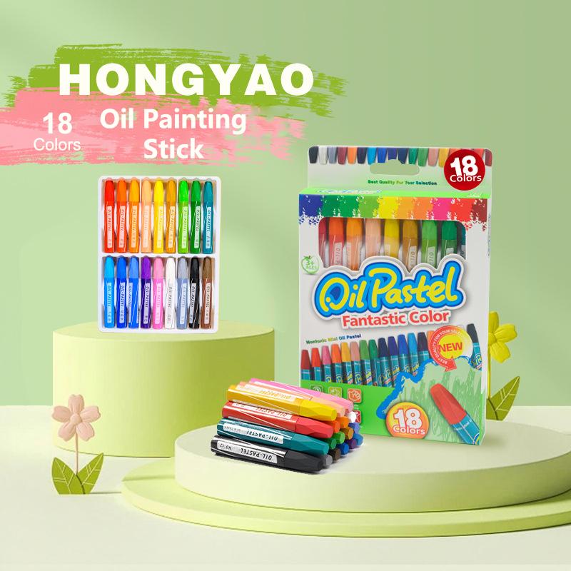 1Set Children Crayons Oil Pastel Dust Free Non-Toxic Crayons Toddler Washable Crayons Painting Drawing Sketching Oil Pastel