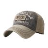 Letter embroidered baseball cap men and women retro versatile outdoor washed cotton cap fishing sun protection cap