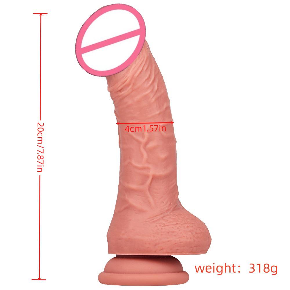 Mini Silicone Double-Layer Steel Dildo for Women - Realistic Adult Masturbator