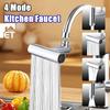 Faucet Waterfall Outlet Splash Proof Kitchen Universal Rotating Bubbler 360° 4 Modes Multifunctional Water Tap Nozzle Extension