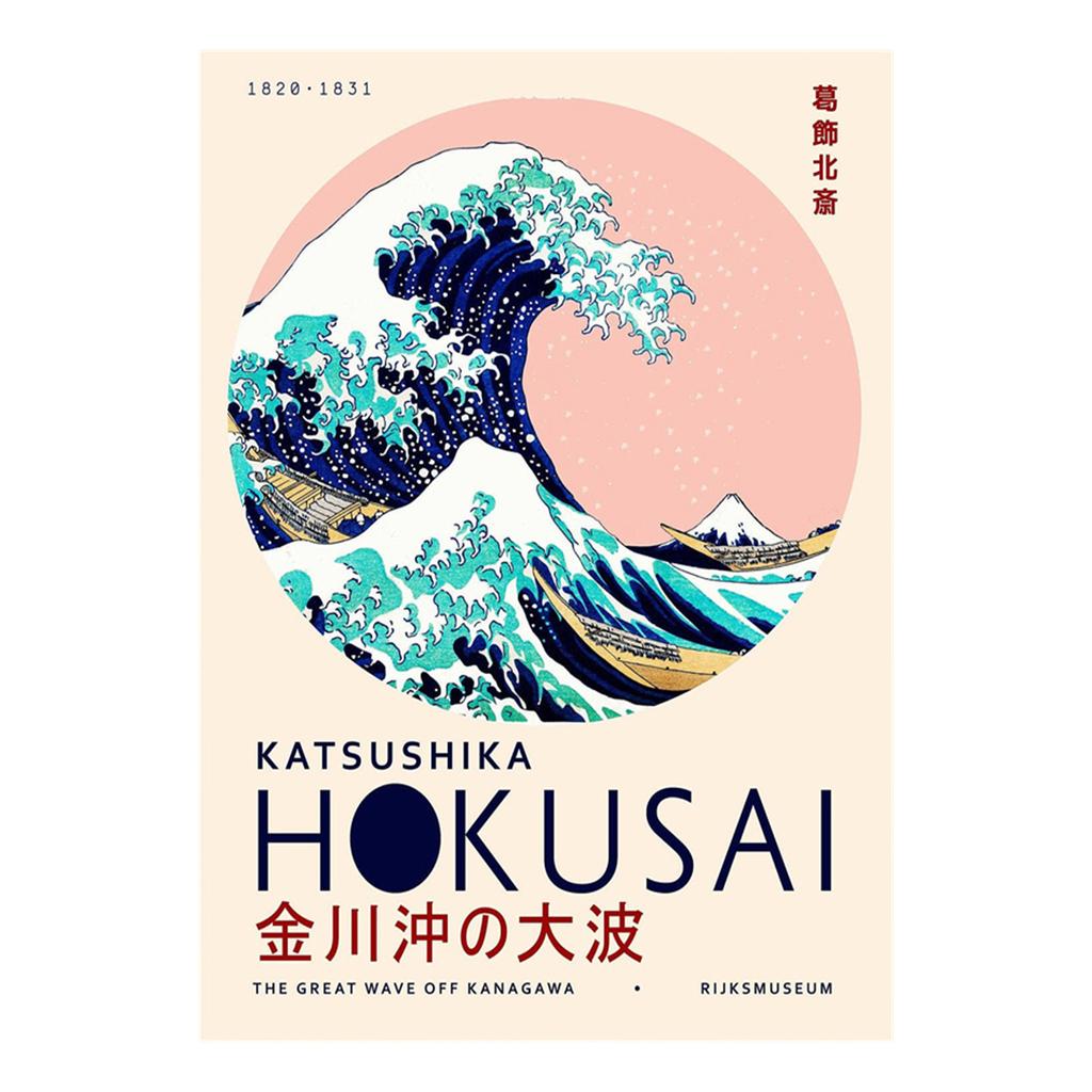 The Great Wave Off Kanagawa Poster Mt Fuji Print Wall Art Picture Vintage Japanese Artwork Canvas Paintings Home Wall Decoration