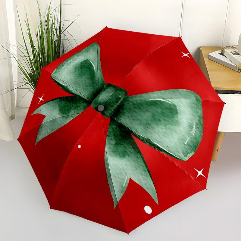 

1pc Bowtie Automatic Folding Umbrella - 8-Rib Automatic Open/Close, Portable Collapsible Compact Umbrella yy251218062