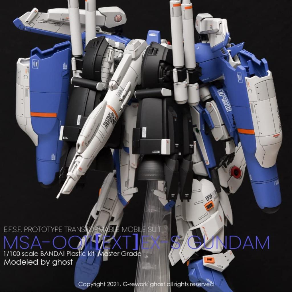 Fluorescent HG RG MG PG RE HiRM Robot MS Detail-Up Water-Transfer Decals (2 Decals for MG 1100 Ex-S GundamS Gundam)