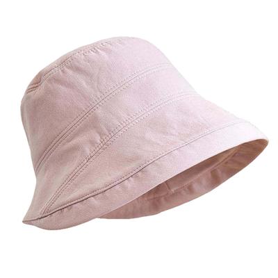Bucket Hat for Wide with Chin UV Makes Face Look Sun G0192 [Karsaer] Women, Cotton, Brim, Foldable, Strap, Protection, Lightweight, Breathable, Small,