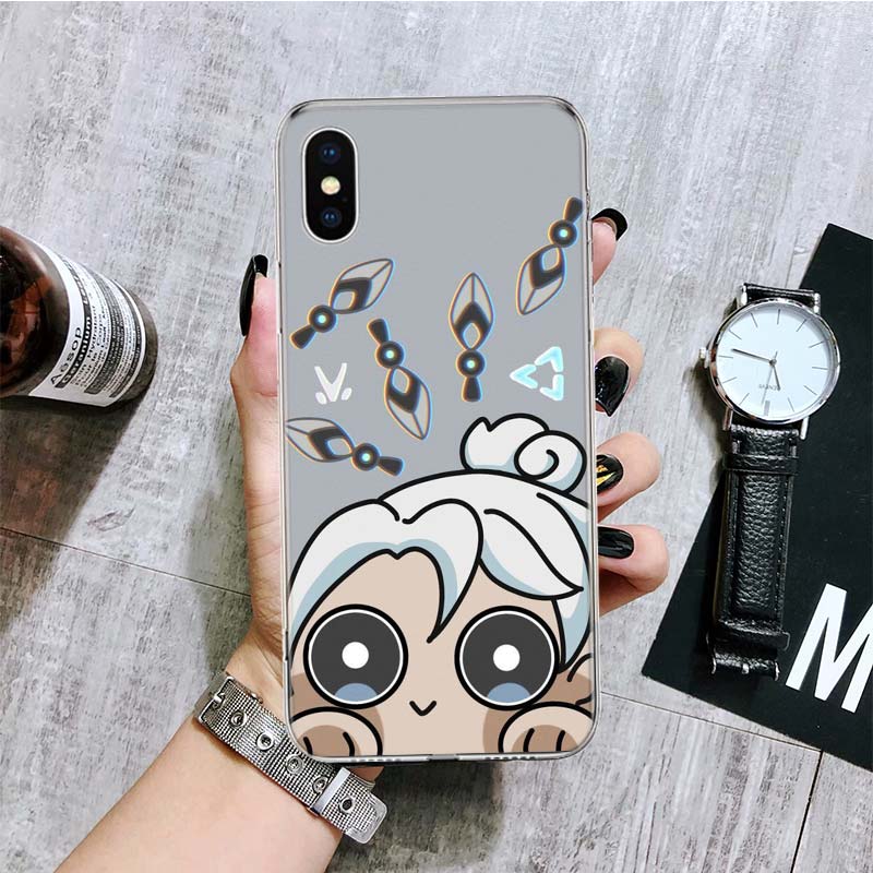 Game Valorant Cute Phone Case For iPhone 18 17 Air 16 15 Plus 11 14 Pro Max 13 Mini 12 7 8 + SE Pattern Art Customized Cover 17 Air