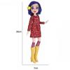 Ghost Mom Caroline Doll Yellow Raincoat Black Cat Joint Movable Action Figure Dress Up Set Toy Ornament Birthday Gift