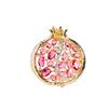 Elegant Pomegranate Brooch: Symbol of Blessings for Qipao and Suit Accessories