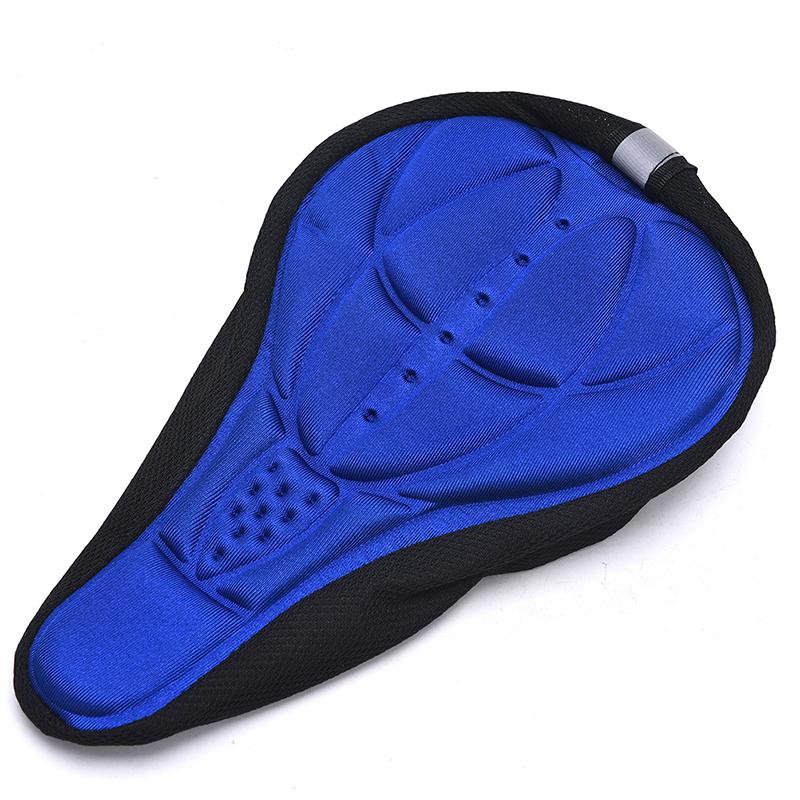Bicycle Silicone 3D Gel Saddle Seat Cover Pad Padded Soft Cushion Comfort