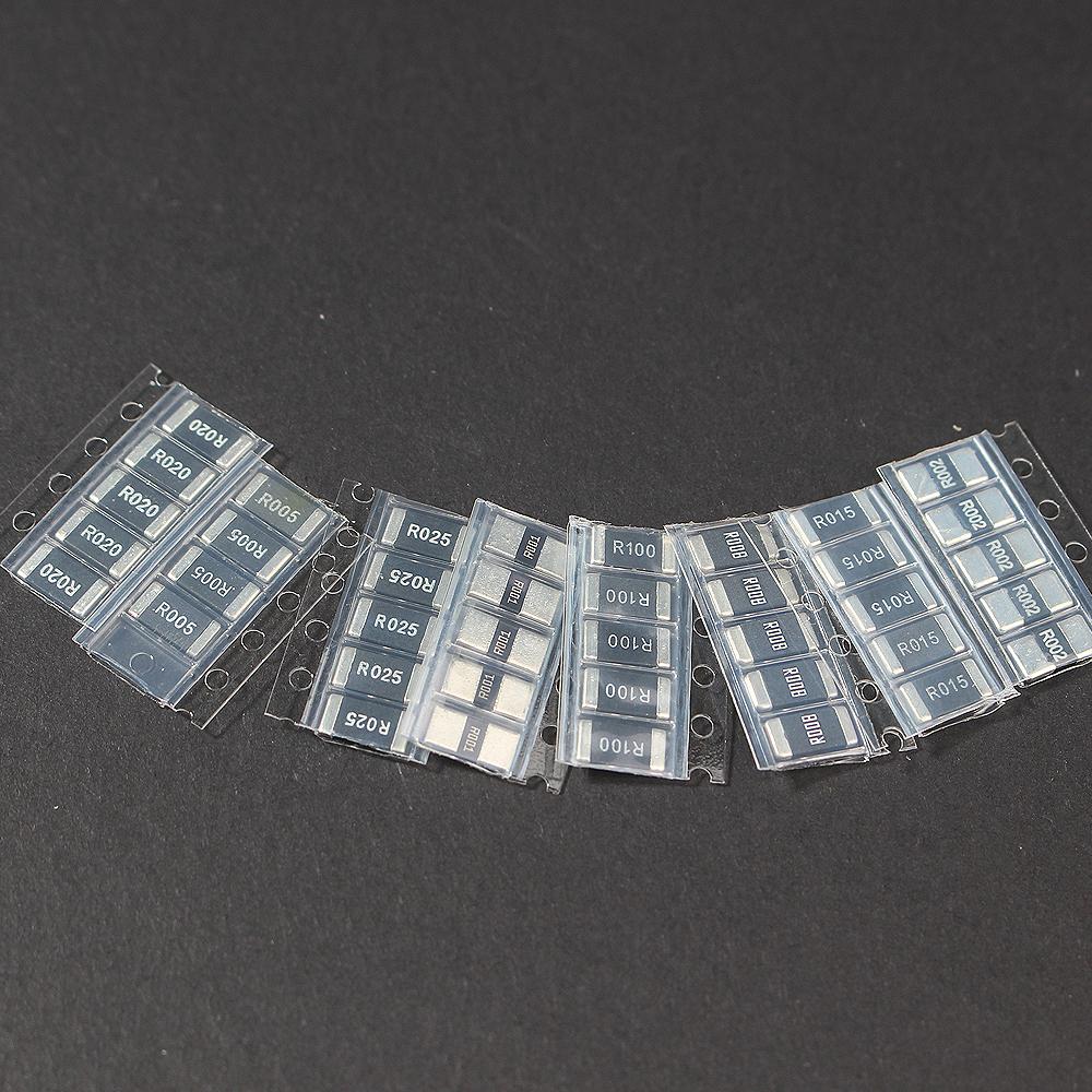 50PCS 2512 SMD resistor kit 1% precision Alloy Resistance New Chip Resistance R001 R002 R005 R008 R010 R015 R020 R025 R050 R100