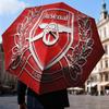 Arsenal Celebration Moment Automatic Folding Umbrella - 8-Rib Travel Umbrella with Auto Open/Close & Portable Gifts for holidays or birthdays
