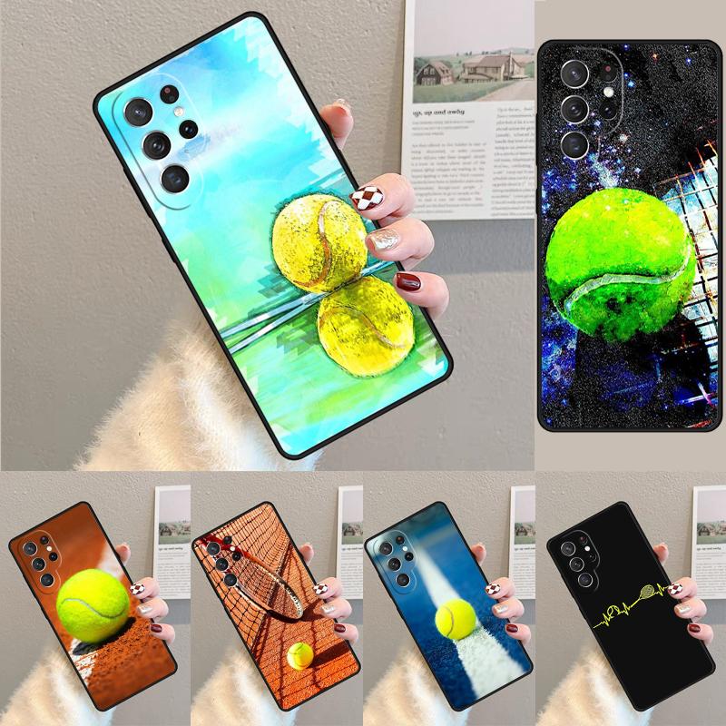 Tennis Balls Soft TPU Phone Case For Samsung Galaxy Note 10 Pro S26 S25 S24 S23 S22 Ultra Plus S21 FE S20 Shockproof Cover