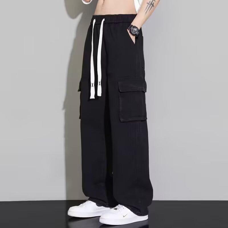 Shirts Less Clothing Tooling Jeans Men's Autumn and Winter Fashion Fashion Men's and Women's Casual Pants