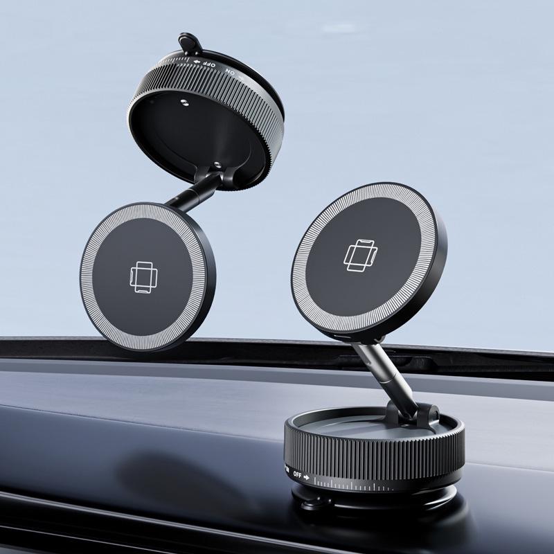 360° Rotating Magnetic Car Mount & Wireless Charger for New Apple Models