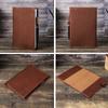 Dropship Vintage Full Grain Crazy Horse Leather A5 Notebook Journal Cover Custom Minimalist Handmade Book Sleeve Pen Holder