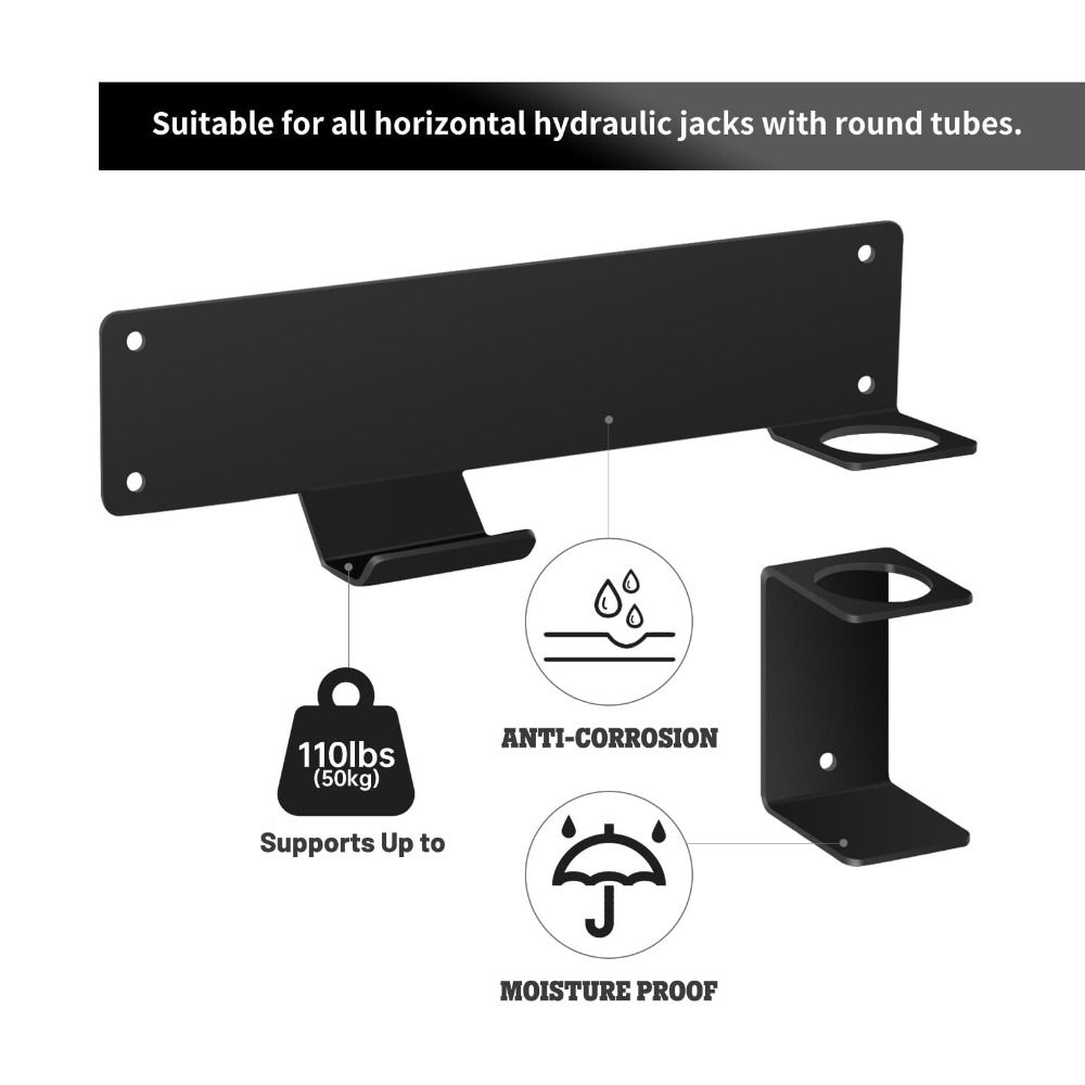 Wall-mounted Jack Holder Heavy Duty Wall Storage Rack Efficient Jack Stand Organizer  Tool Storage