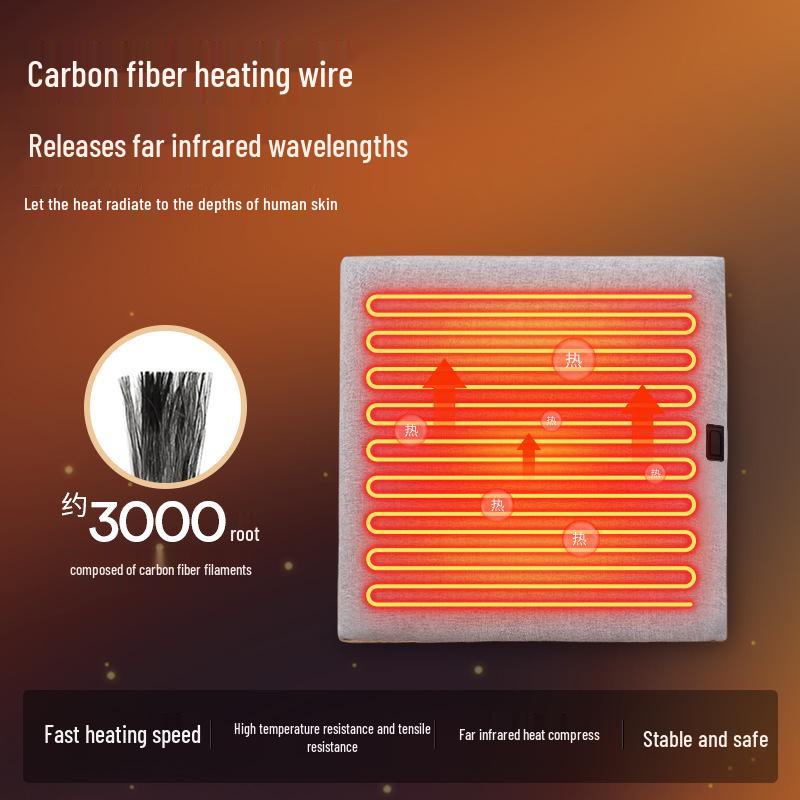 Electric Infrared Heating Seat Cushion with Adjustable Temperature for Office Chair