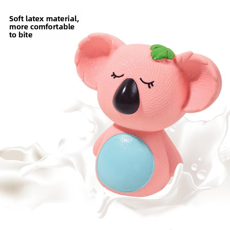 Pet Toy Latex Sound-making White Cow Powder Pig Cute Stress-relieving Dog Toy Will Make Noise Koala-shaped Toy