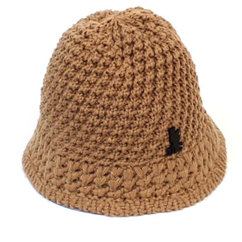 

Universal chemistry Onetone Beige Knit Bucket Hat FREE