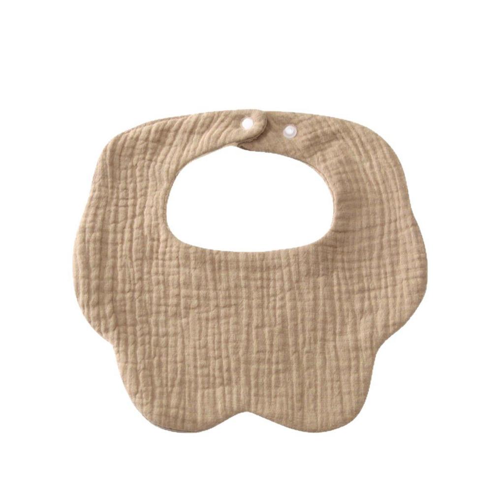 Japanese Style Waterproof Baby Bib - Cartoon Design, Pure Cotton, Ideal for Newborns