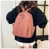 Fashion Large Capacity Backpack Multifunctional Solid Color School Bag Ultra-Light Shoulder Bag Travel