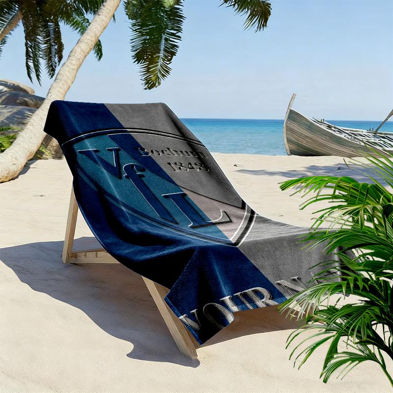 Custom Name VfL Bochum 1848 Print Beach Towel, Large Soft Quick Dry Towel for Beach Camping Swimming_xia