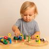 DIY Assembly Children Wooden Train Rail Signal Light Track Accessories Toy  Kindergarten